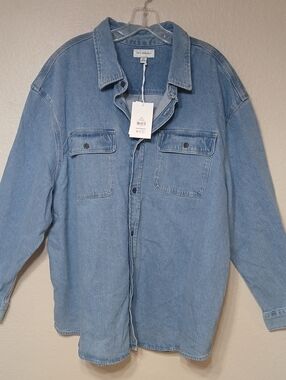 Free Assembly Denim Shirt Jacket